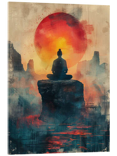 Acrylic print Meditative Stillness