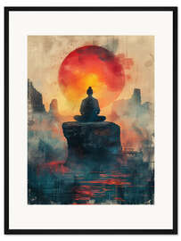 Gerahmter Kunstdruck Meditative Stille - DejaReve