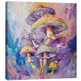 Canvas print Forest's Fungal Ballet - DejaReve