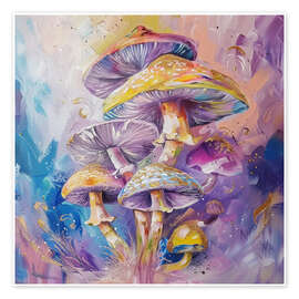 Poster Forest's Fungal Ballet - DejaReve