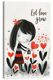 Canvas-taulu Let Love grows - Bettina Dittmann