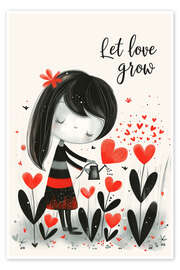 Wall print Let Love grows - Bettina Dittmann