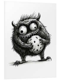 Hartschaumbild Keksmonster I