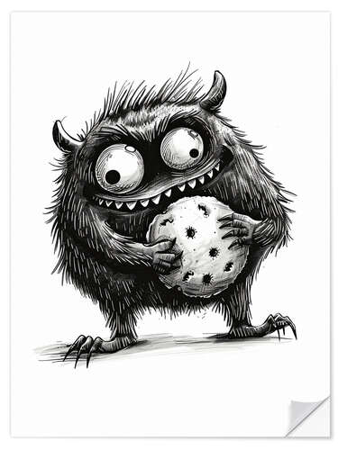 Vinilo para la pared Cookie Monster I