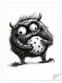 Vinilo para la pared Cookie Monster I