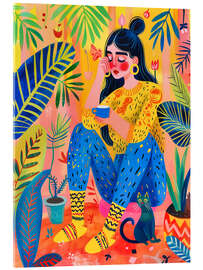 Akryylilasitaulu Coffee break in the home office - Frank Daske
