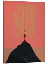 Cuadro de aluminio Pink Summer Sun - Frank Moth