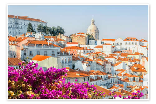 Poster Lisbon Roofs