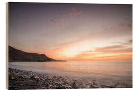 Quadro de madeira Stone beach on the volcanic island of Fuerteventura - Jan Wehnert