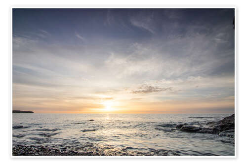 Poster Coast at sunrise, Fuerteventura