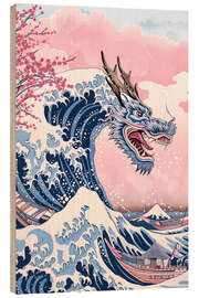 Puutaulu Japanese Cherry Blossom and Tsunami Kite