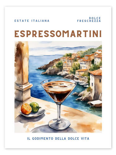 Poster Espresso Martini - Estate Italiana