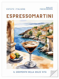 Selvklebende plakat Espresso Martini - Estate Italiana