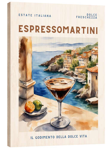 Holzbild Espresso Martini - Estate Italiana