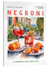 Quadro em plexi-alumínio Negroni - Estate Italiana