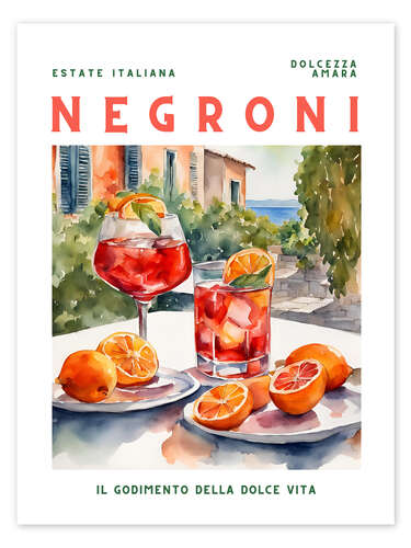 Poster Negroni - Estate Italiana