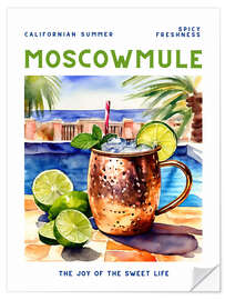 Selvklebende plakat Moscow Mule - Californian Summer