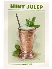 Cuadro de metacrilato Mint Julep, Kentucky 1820 - TAlex