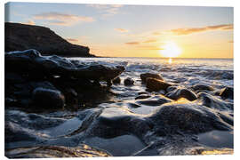 Canvas print Cold lava by the sea, Canary Islands - Jan Wehnert