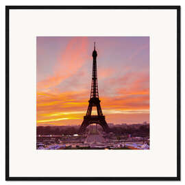 Framed art print Eiffel Tower at sunrise