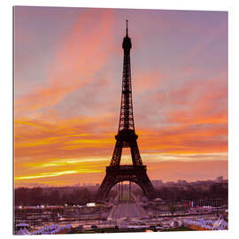 Gallery print Eiffel Tower at sunrise
