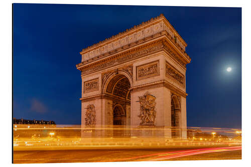 Alubild Leichte Wanderwege im Arc de Triomphe, Paris