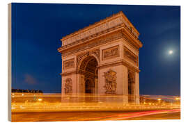 Holzbild Leichte Wanderwege im Arc de Triomphe, Paris - Markus Lange