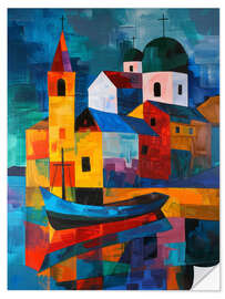 Wandsticker Heilige Betrachtungen: Die Kirche an der Bucht