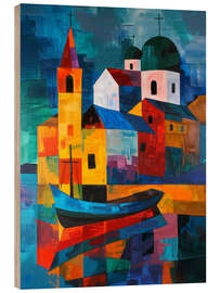 Trätavla Sacred Reflections: The Church by the Bay