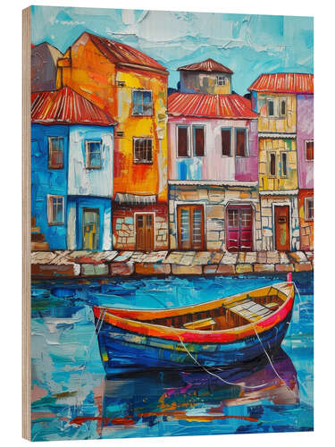 Wood print Cozy Bay