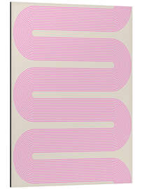 Alubild Curvy Mod Lines in Pink - apricot and birch