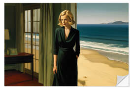 Vinilo para la pared At the beach house with E. Hopper