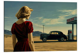 Magnettafel An der Tankstelle mit E. Hopper