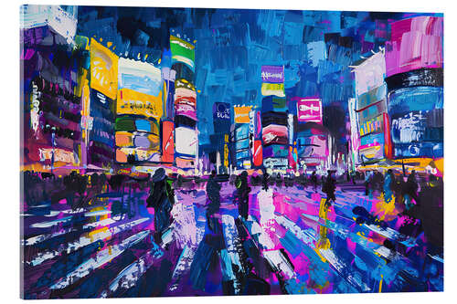 Akrylbillede Shibuya Night