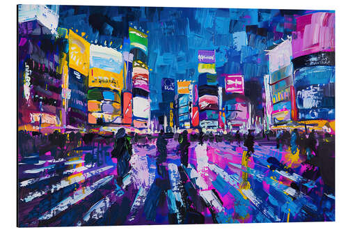 Aluminium print Shibuya Night