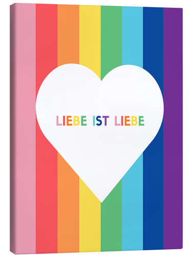 Leinwandbild Liebe ist Liebe