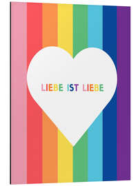 Magnettafel Liebe ist Liebe