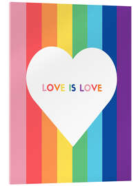 Acrylglas print Love is love