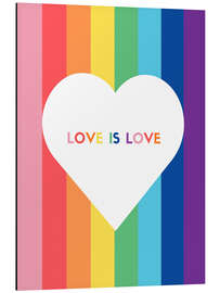 Obraz na aluminium Love is love