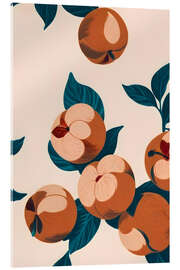 Stampa su vetro acrilico Half Eaten Peaches - 83 Oranges