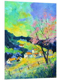 Hartschaumbild Rosa Frühling