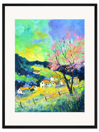 Gerahmter Kunstdruck Rosa Frühling