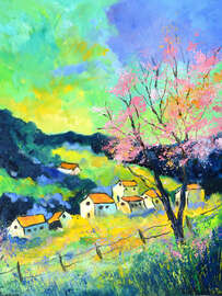 Magnettafel Rosa Frühling