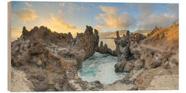 Tableau en bois Charco del Diablo Panorama, Tenerife - Michael Valjak