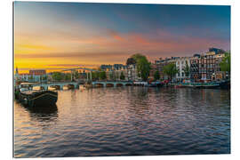 Gallery Print Amsterdam, Niederlande nach Sonnenuntergang