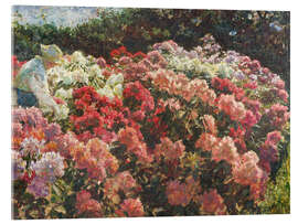 Acrylic print Rhododendron in Dagminne's garden, 1917 - Laurits Regner Tuxen