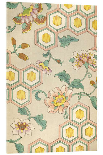 Stampa su vetro acrilico Floral Design 150, Shin-Bijutsukai