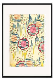 Gerahmter Kunstdruck Florales Design 219, Shin-Bijutsukai
