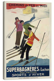 Obraz na płótnie Superbagnères-Luchon, 1929 - Vintage Ski Collection