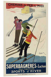 Hartschaumbild Superbagnères-Luchon, 1929